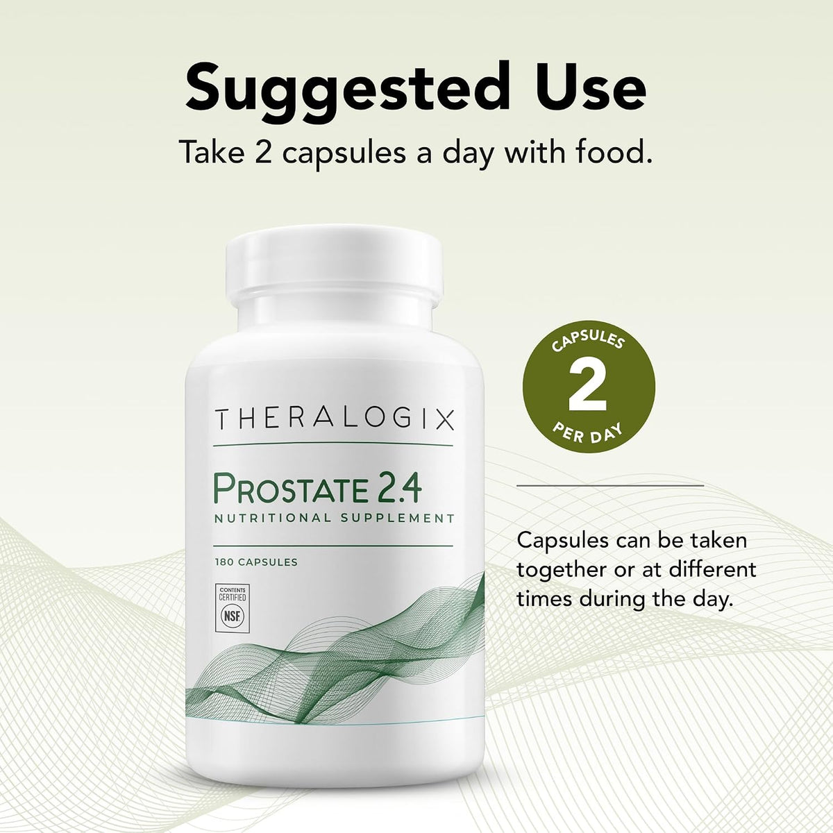 Theralogix Prostate 2.4 Food Supplement - 180 Capsules (90-Day Supply) - görsel 3
