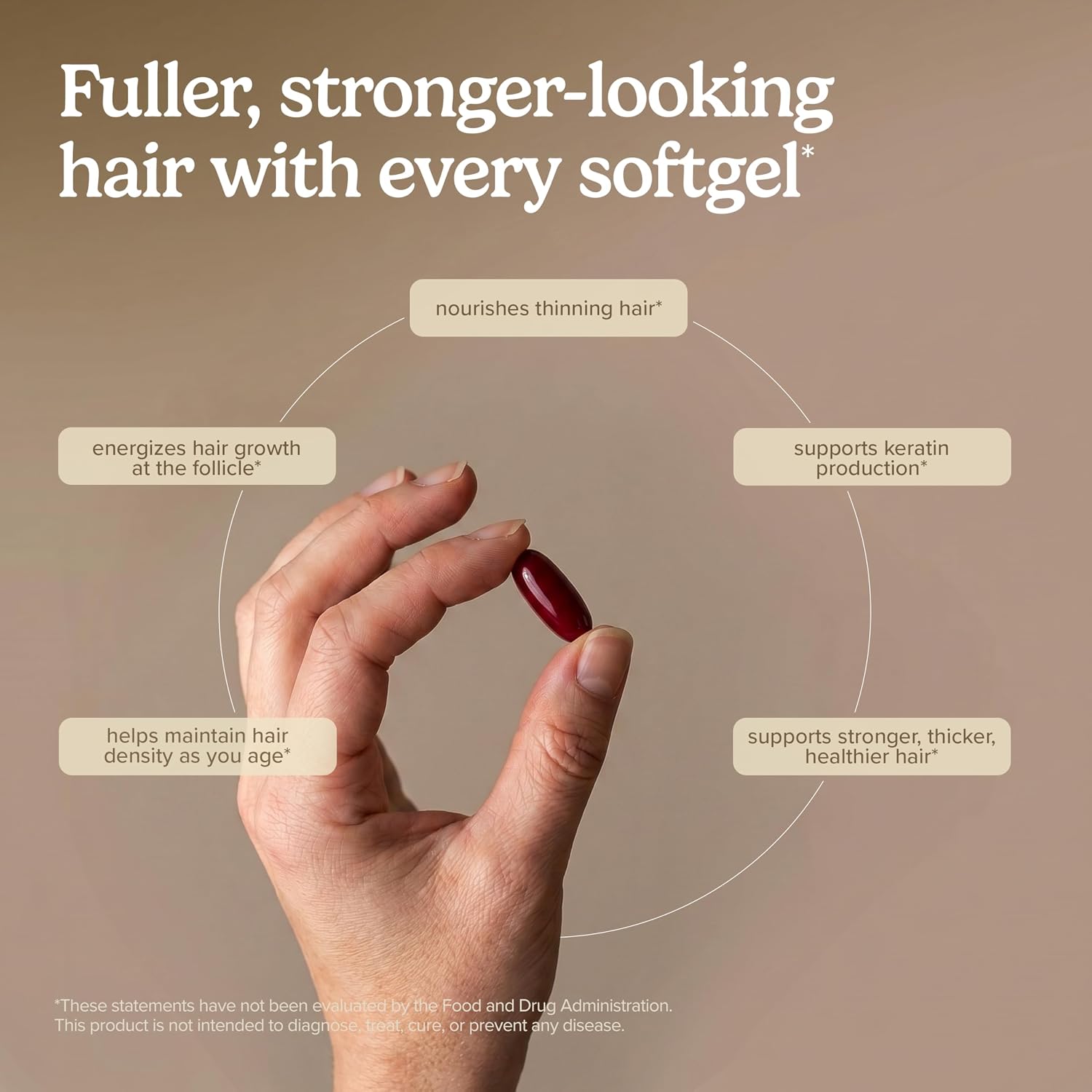 Terry Naturally Hair Renew Formula - 60 Softgels - Promotes Healthy Hair and Nourishes Thinning Hair with Millet Seed Oil, Horsetail, Biotin & Folic Acid - Gluten-Free - 30 Servings - görsel 4