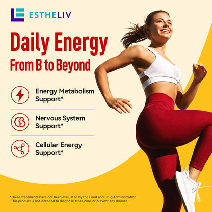 ESTHELIV Super B Complex with PQQ - 60 VegeCaps