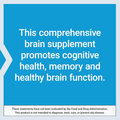 Life Extension Cognitex® Elite – Comprehensive Brain Supplement for Memory, Focus and Mood – with Sage, Blueberry, Ashwagandha, Phosphatidylserine, Vinpocetine – 60 Tablets
