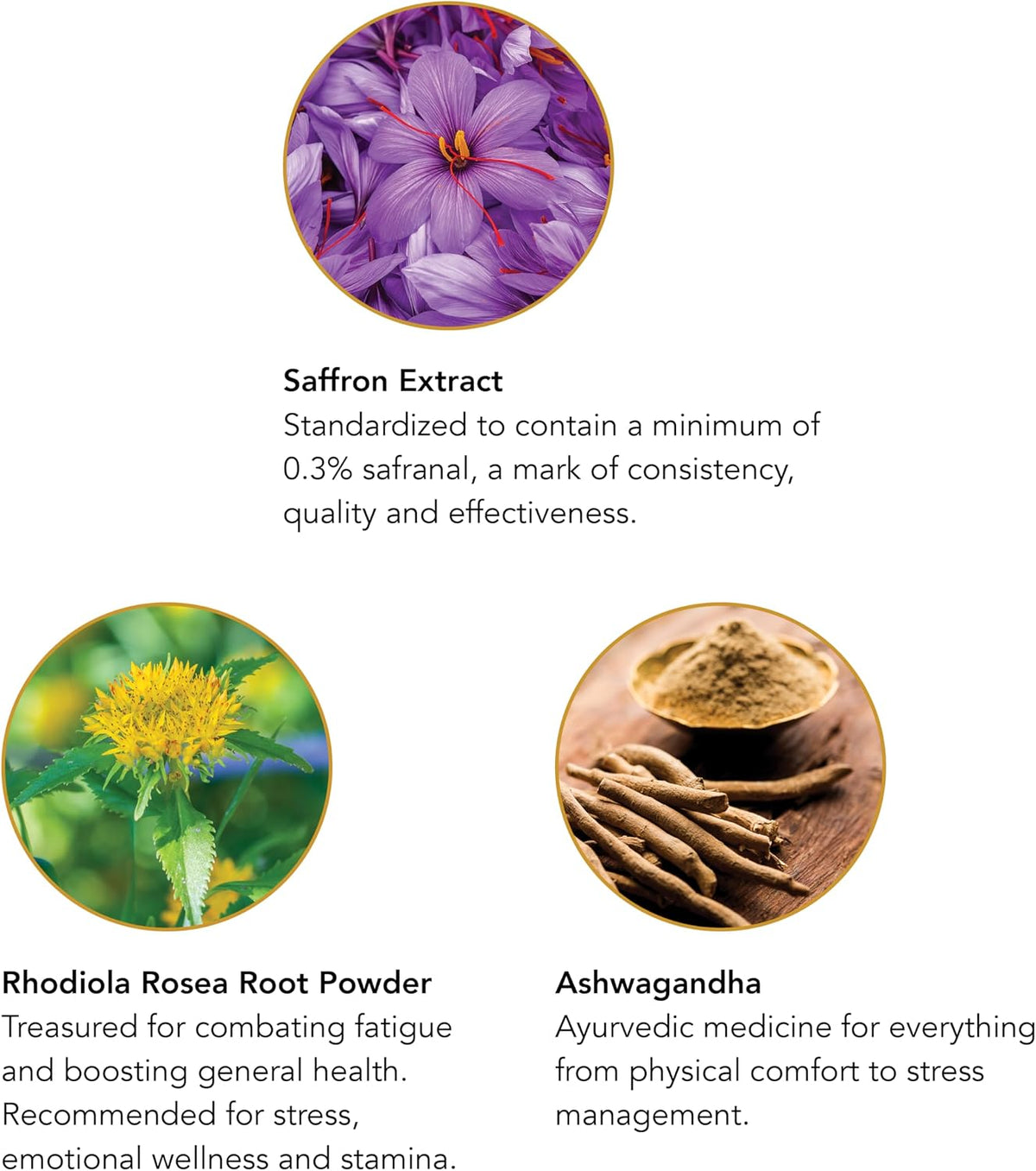 Botanic Choice Stress Complex Capsules – Traditional Herbal Supplement with Saffron, Ashwagandha, Rhodiola – Gluten-Free, 60 Capsules - görsel 3