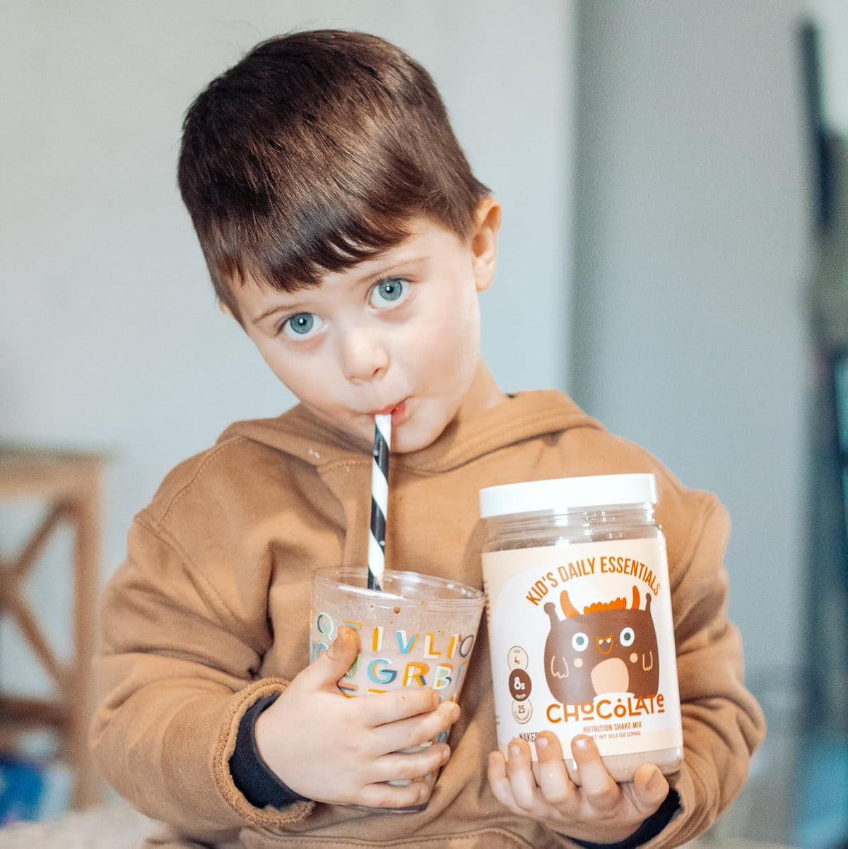 Naked Chocolate Kids Daily Essentials – Organic Kids' Protein Shake with 25 Vitamins and Minerals - görsel 5