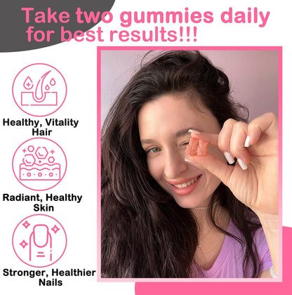 VEGEPOWER Biotin Gummies 10000µg – Vegan Hair, Skin & Nails Food Supplement