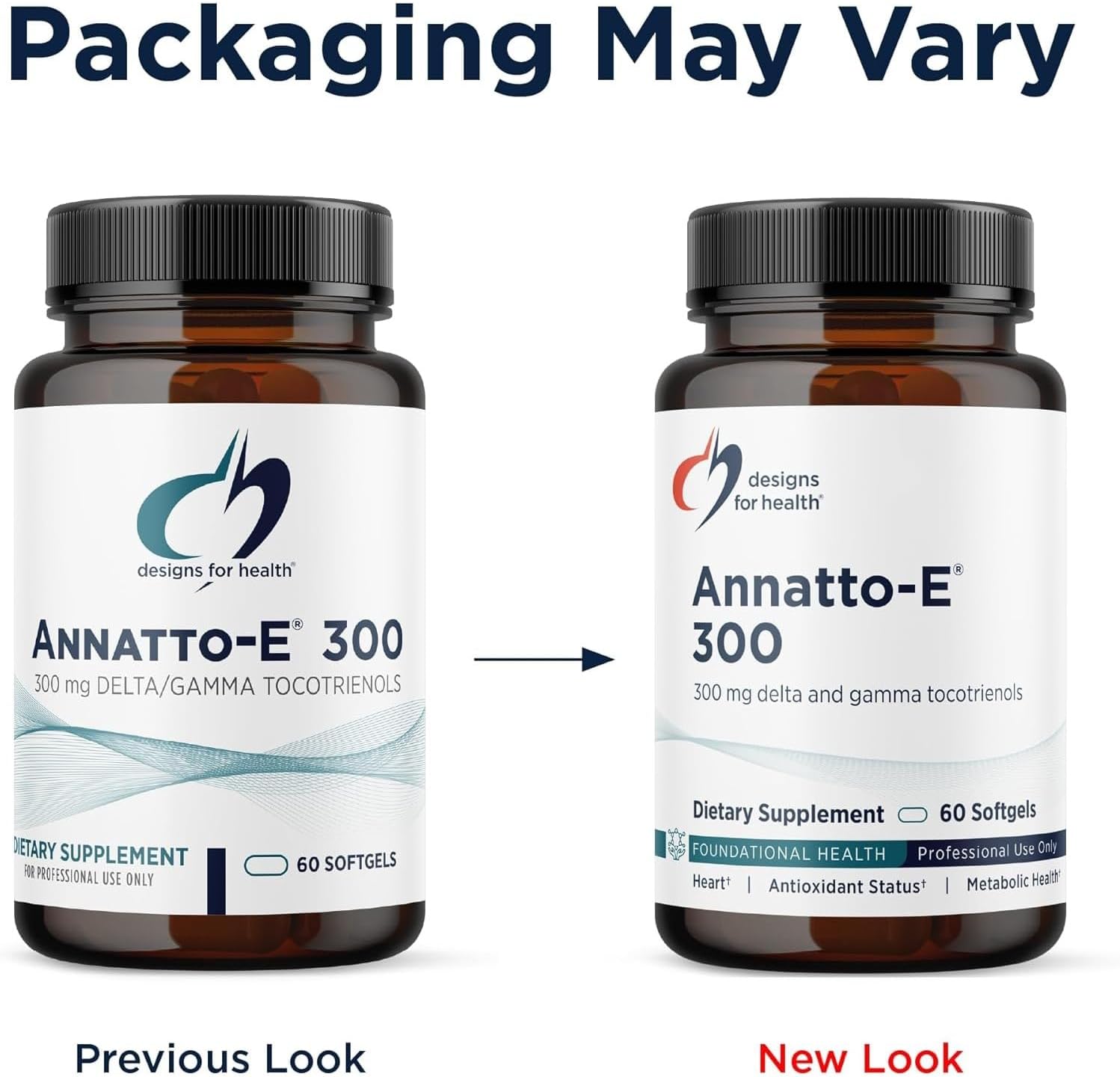 Designs for Health Annatto-E 300mg Tocotrienols Vitamin E - Delta + Gamma Tocotrienols to Support Heart Health, Eye Health, Healthy Ageing - DeltaGold Antioxidants Supplement (60 Vitamin E Softgels) - görsel 4