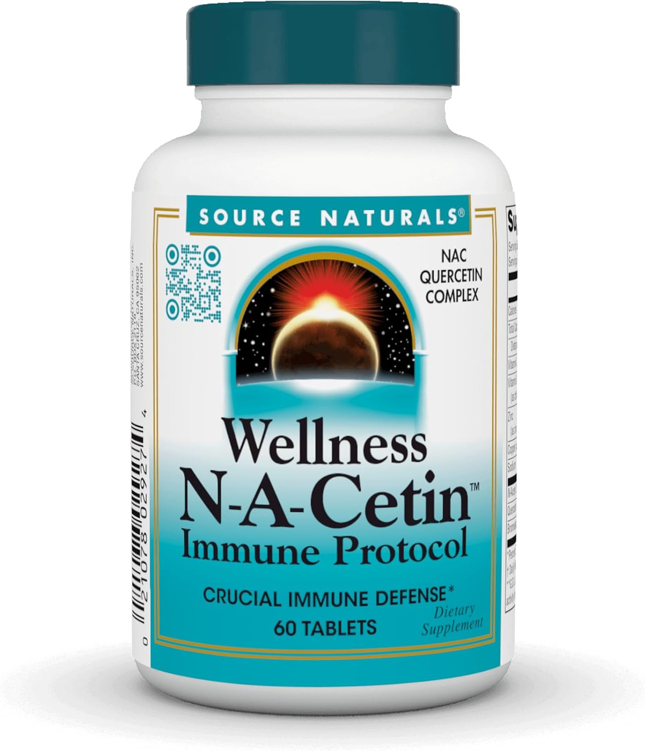 Source Naturals Wellness N-A-Cetin Immune Protocol, Crucial Immune Defence* - 60 Tablets - görsel 1