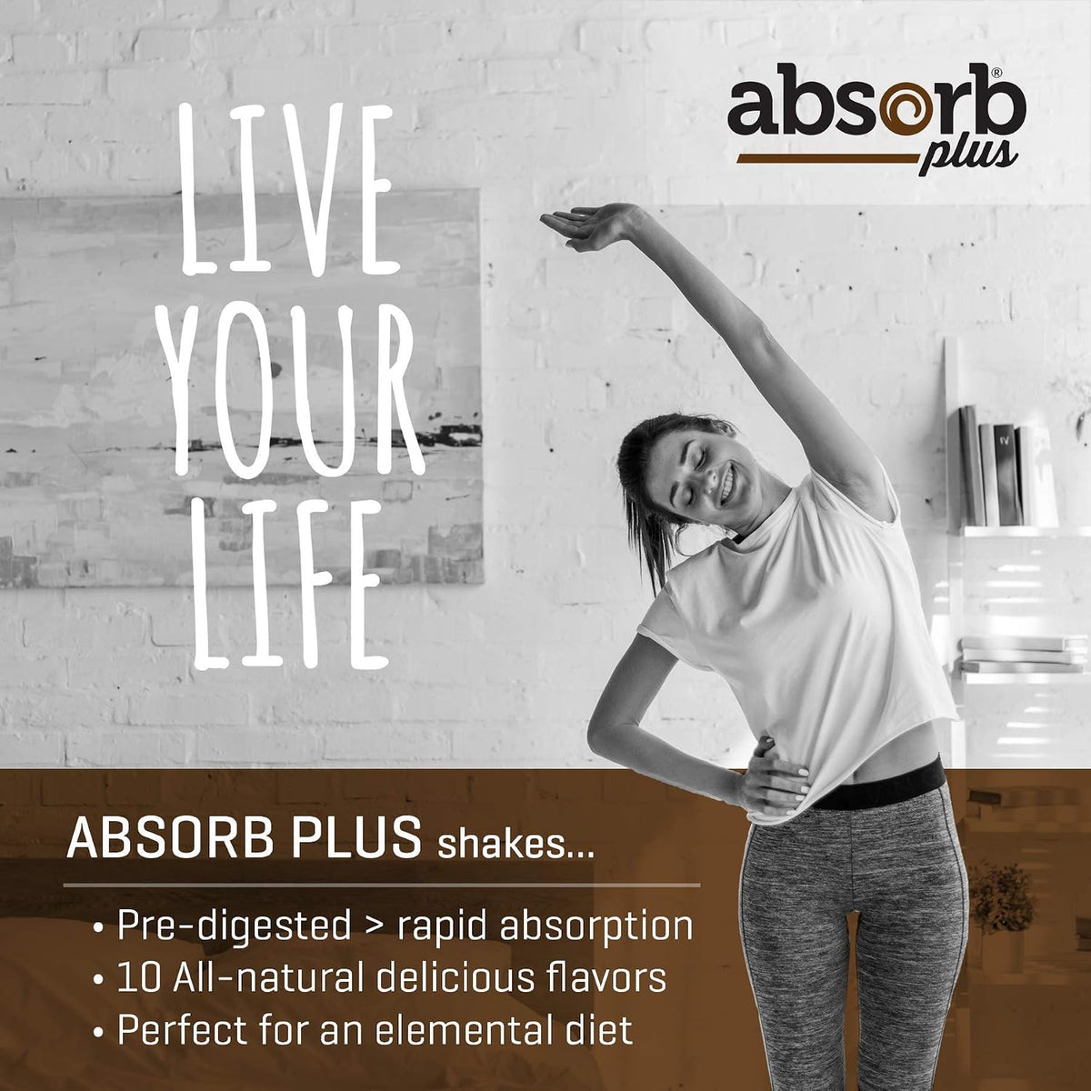 Absorb Plus Isolate Protein - Food Supplement for Improved Gut Health, Additional Nutritional Support, Non-GMO, Gluten-Free, Lactose-Free, Casein-Free (1 kg, Simply Chocolate) - görsel 9