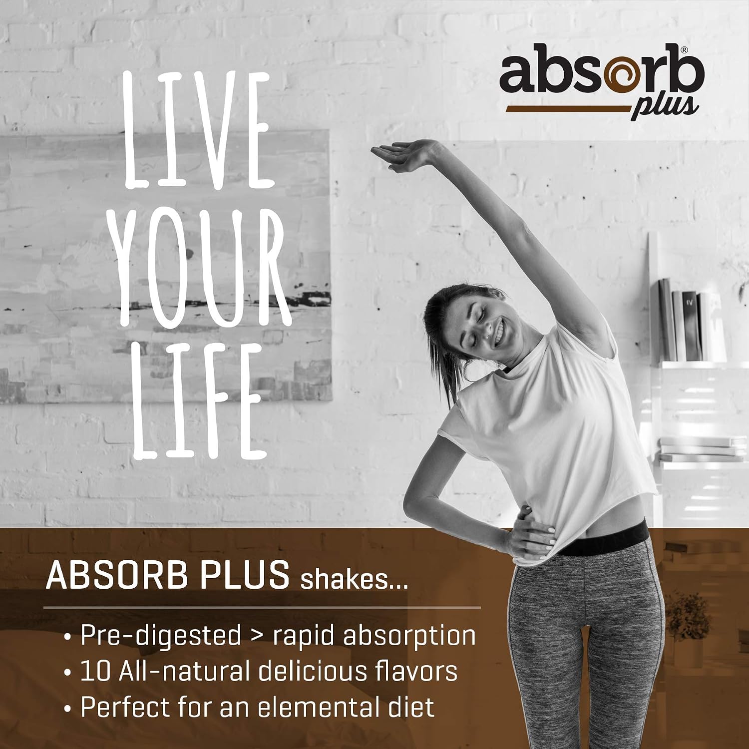 Absorb Plus Isolate Protein - Diet Supplement for Gut Health & Nutritional Support (100 g, Simply Chocolate) - görsel 9