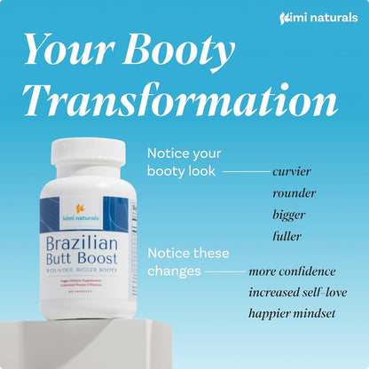 Kimi Naturals Butt Enhancer Pills – Natural Booty Builder for Bigger Buttocks and Curves – 60 Capsules