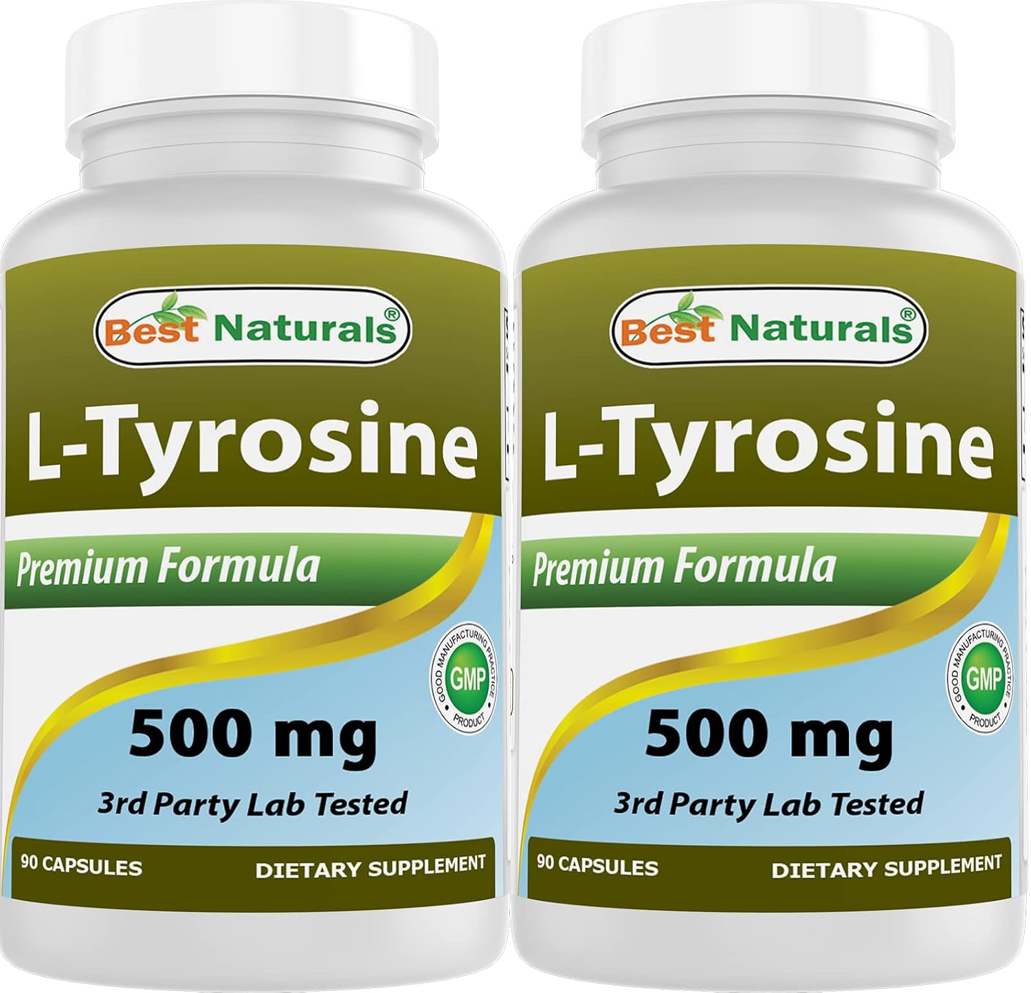 Best Naturals L-Tyrosine 500 mg, 90 Capsules - görsel 10