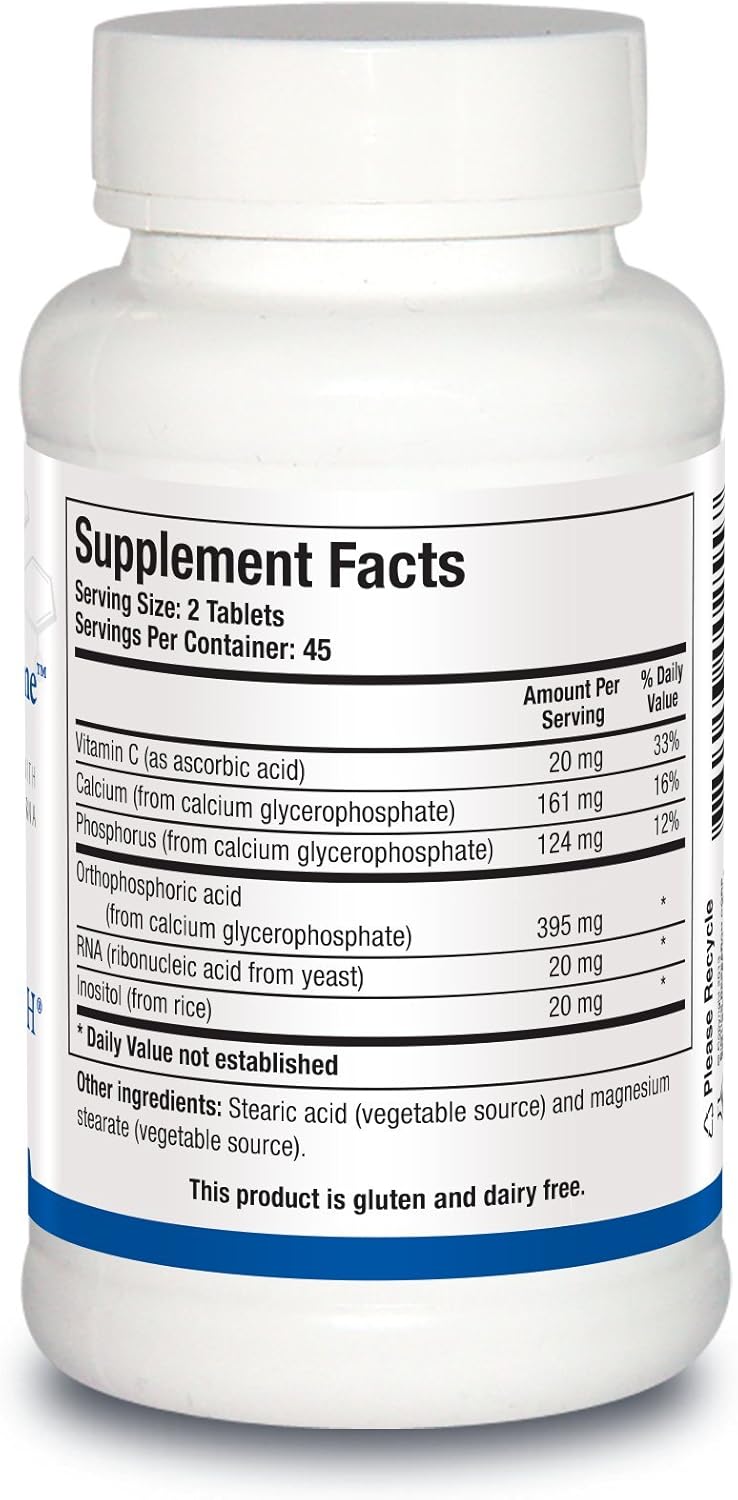 BIOTICS RESEARCH Super Phosphozyme – Phosphorus with RNA, Electrolytes, for Normal Bones and Teeth, 90 Tablets - görsel 2