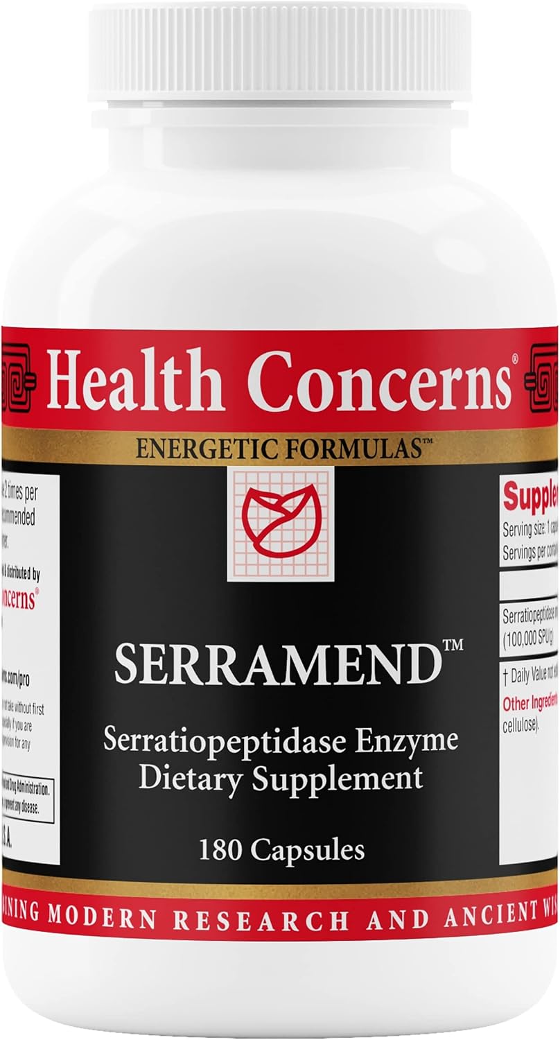 Health Concerns Serramend – Immune Defence Support – 180 Capsules - görsel 1