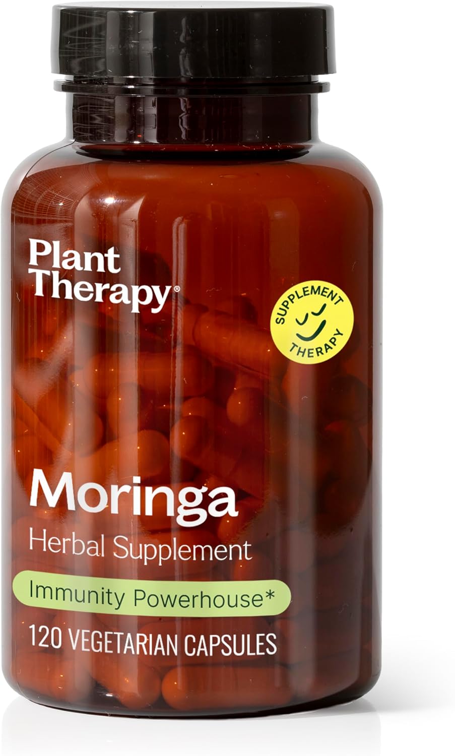 Plant Therapy Moringa Herbal Supplement Capsules, Supports Whole-Body Wellness, Energising (already correct) & Immune-Supporting, Naturally Nutritious, 120 Vegetarian Capsules (4-Month Supply), Made in the USA - görsel 1