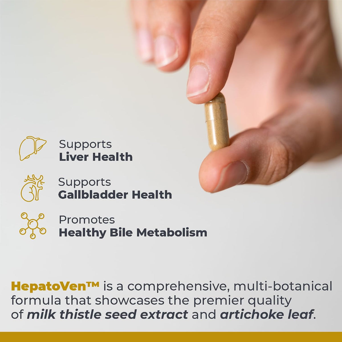 Premier Research Labs HepatoVen – Milk Thistle Liver Support with Artichoke Extract – 60 Vegetarian Capsules - görsel 4