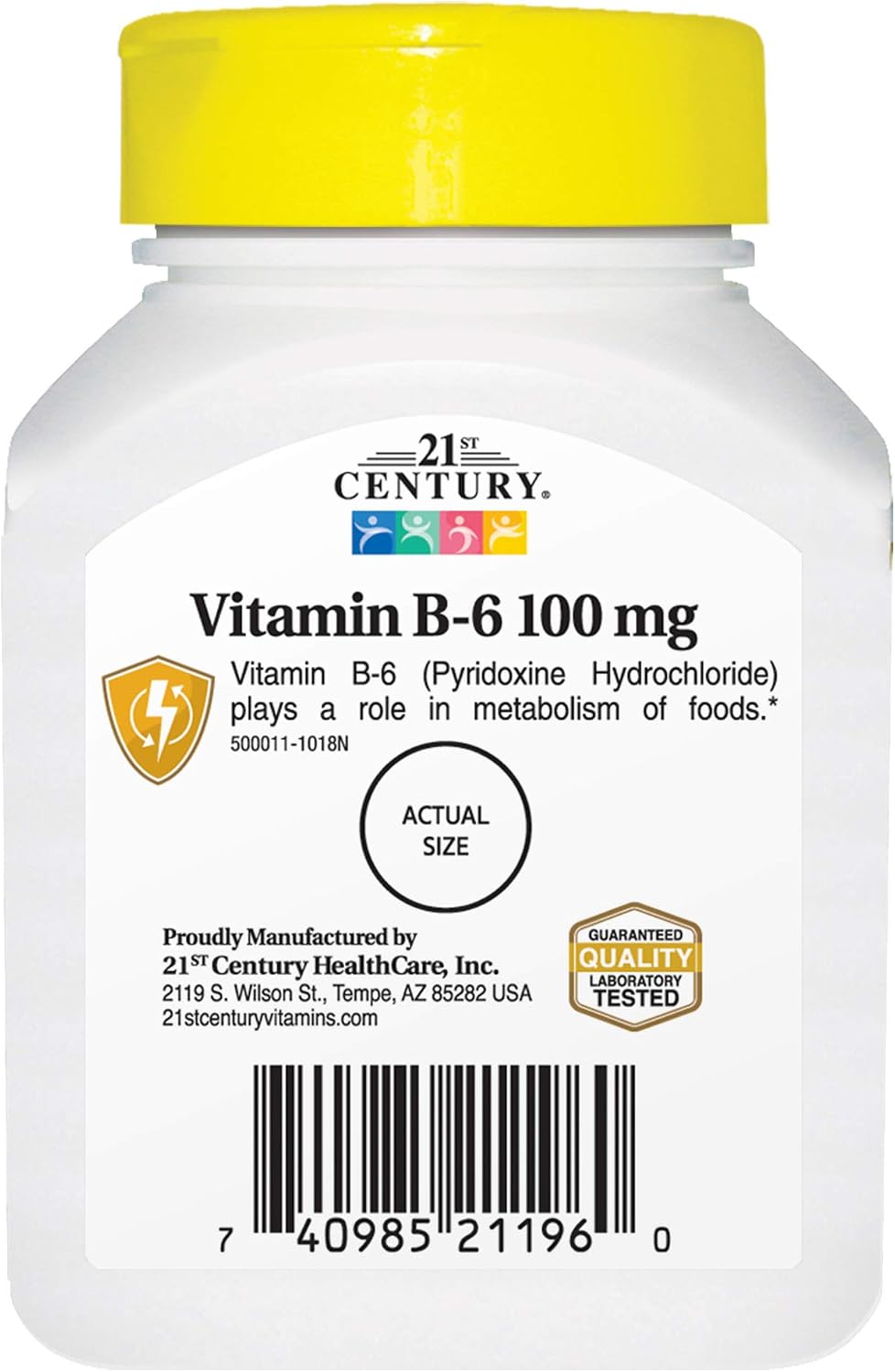 21st Century Vitamin B-6 100 mg, 110 Tablets - görsel 3
