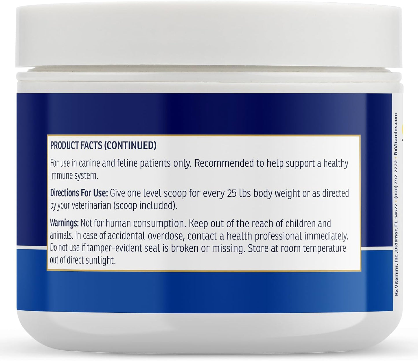 Rx Vitamins Colostrum for Dogs & Cats - Whole Bovine Colostrum Powder - Immune & Digestive Health - 100 g - görsel 8
