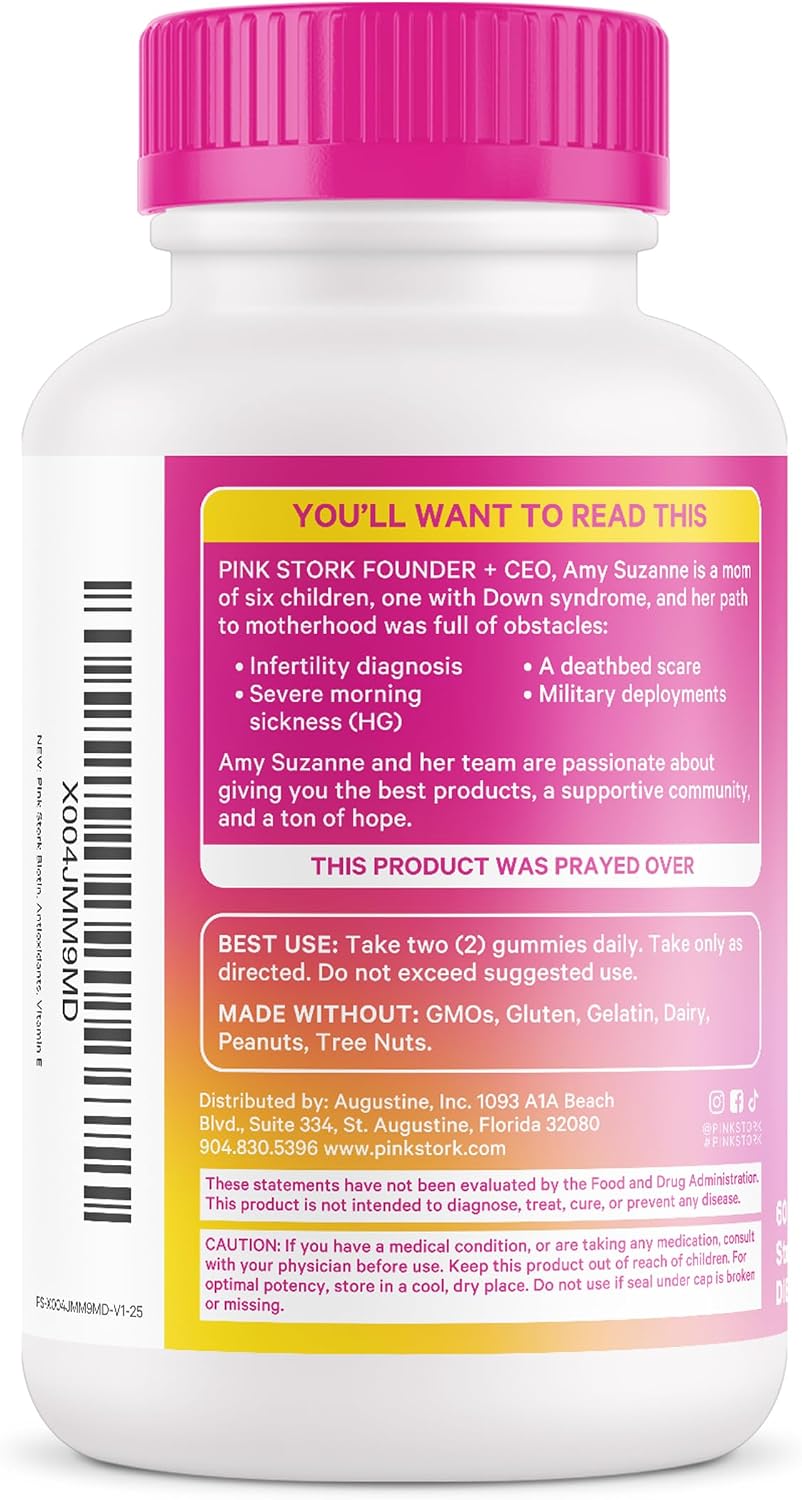 Pink Stork Biotin Multivitamin for Teens, 60 Berry Gummies - görsel 8