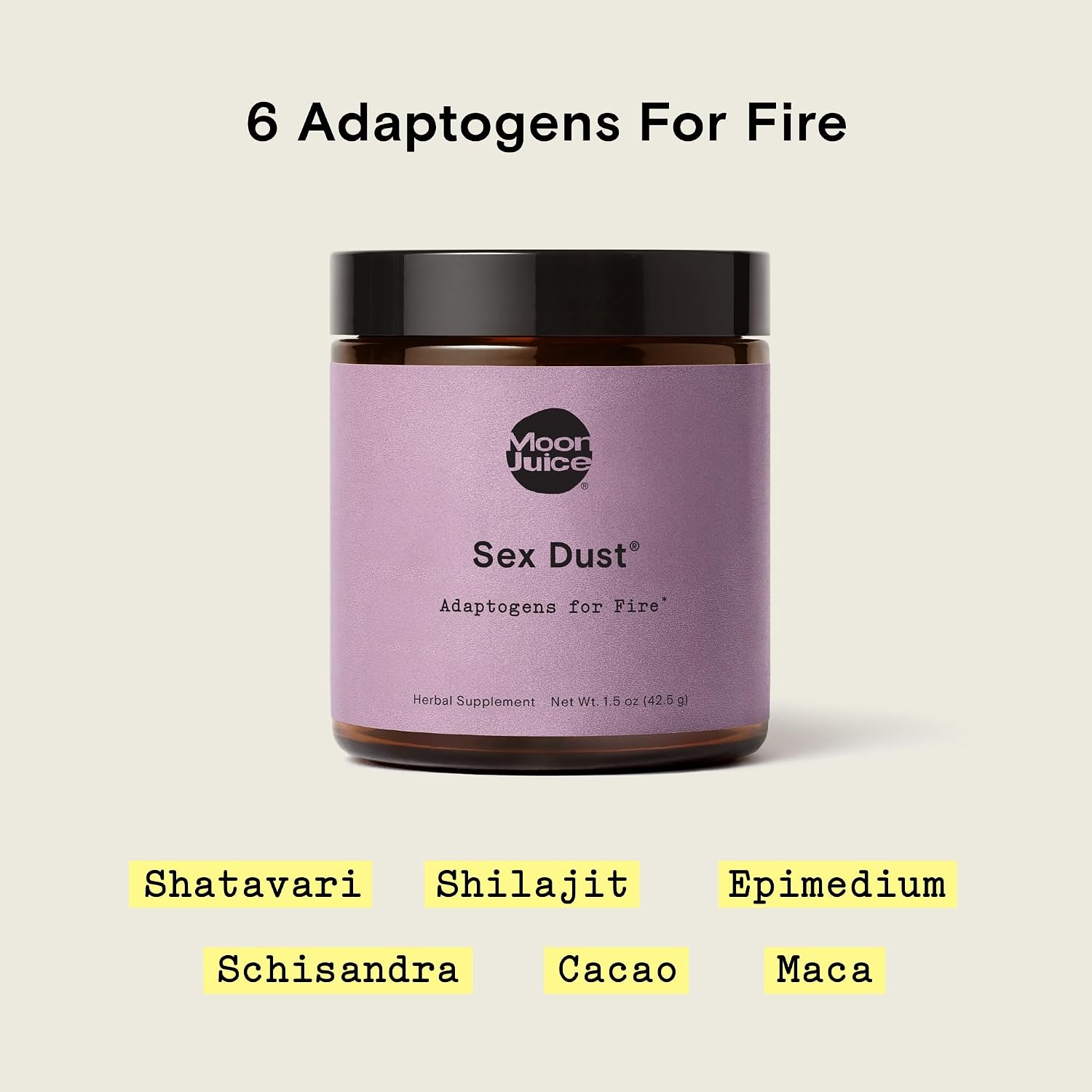 Moon Juice Sex Dust - Adaptogenic Libido Support for Women - Maca Root Powder, Shatavari & Epimedium for Hormone Balance, Mood & Creative Energy - Sugar & Caffeine-Free, 14 Servings - görsel 6