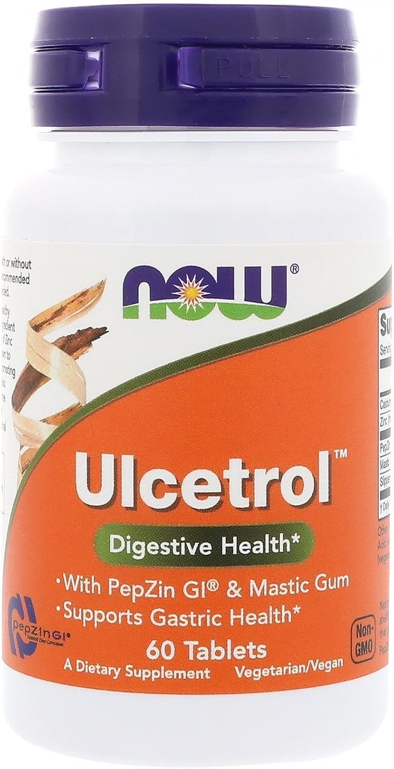 NOW Foods Ulcetrol 60 Tablets (Pack of 2) - görsel 1