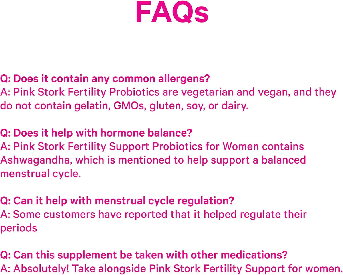 Pink Stork Fertility Support Probiotics with Ashwagandha – 30 Capsules - görsel 8