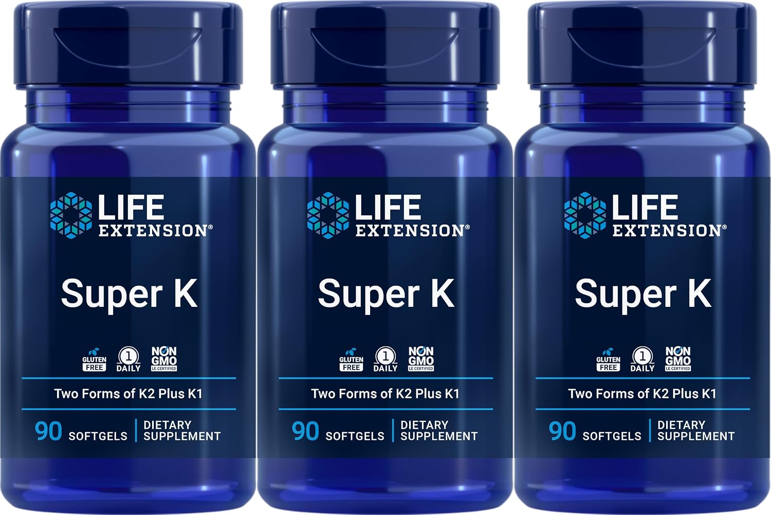Life Extension Super K, 90 Softgels (Pack of 3) - görsel 1