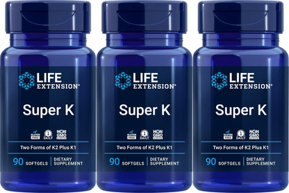 Life Extension Super K, 90 Softgels (Pack of 3)