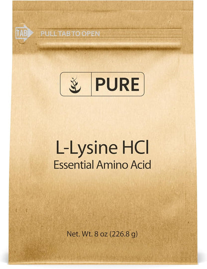 Pure Original Ingredients L-Lysine HCl (227 g) - Pure Amino Acid Powder