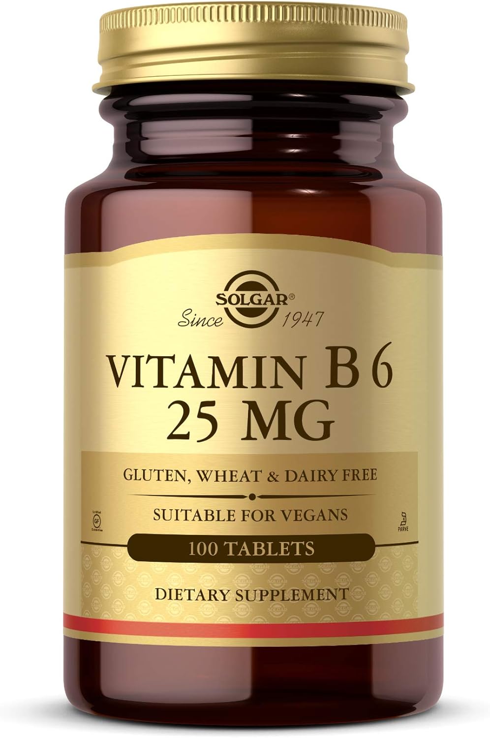 Solgar Vitamin B6 25 mg, 100 Tablets - görsel 1