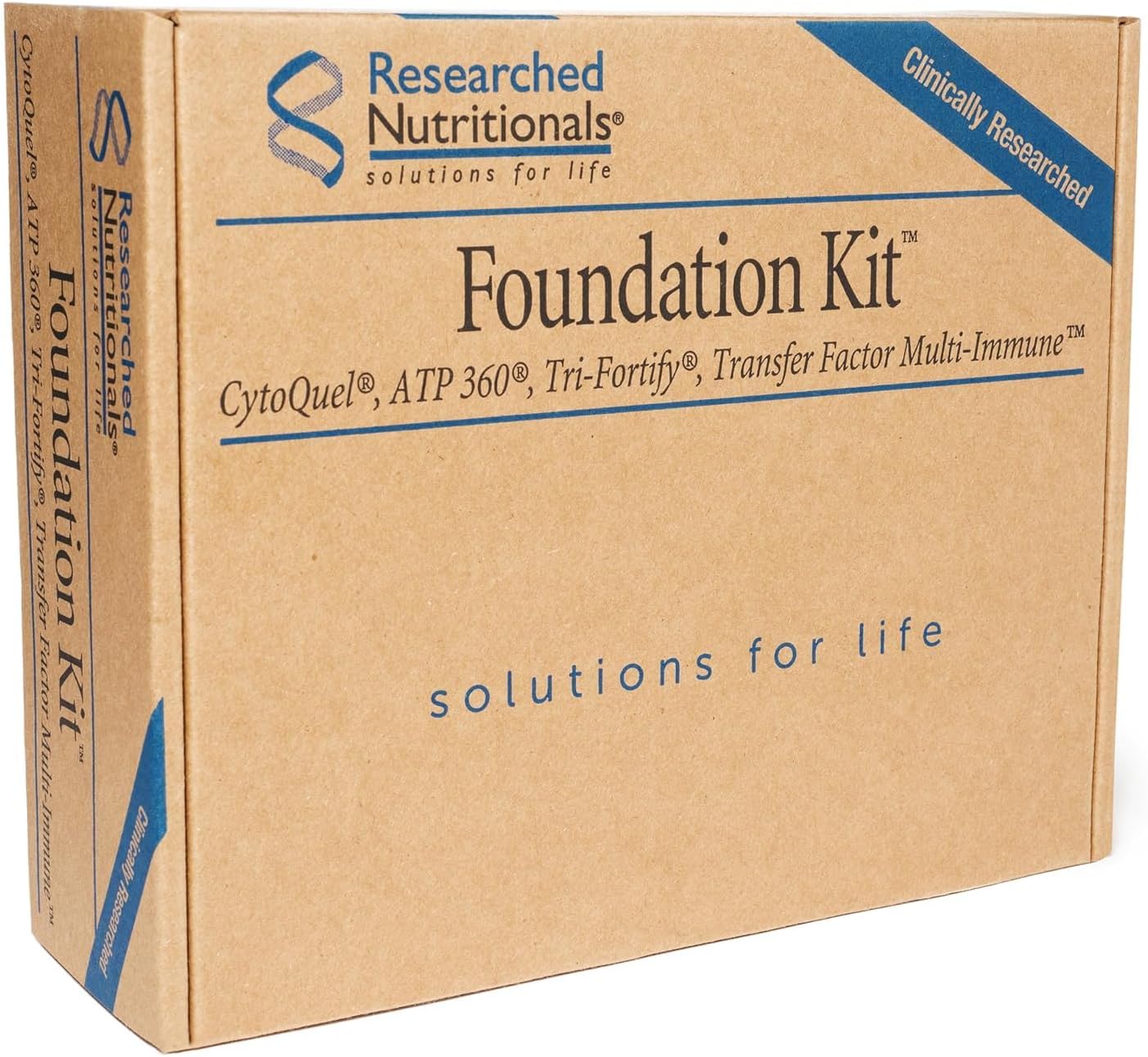 Researched Nutritionals Foundation Kit - Tri-Fortify Liposomal Glutathione (450mg) Watermelon Flavour, Transfer-Factor Multi Immune, ATP 360 & CytoQuel - görsel 2