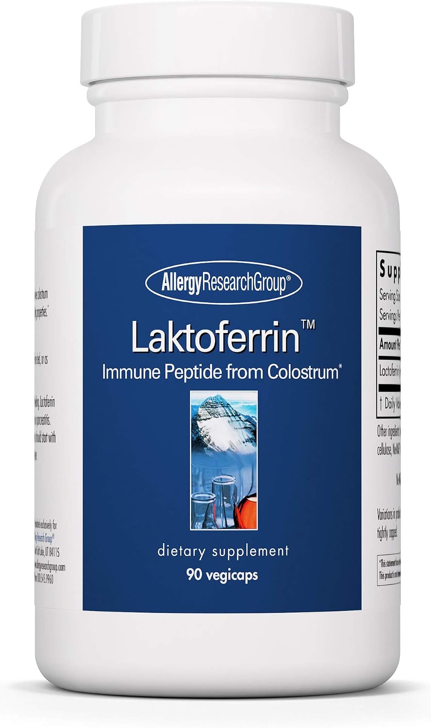 Allergy Research Group ARG Laktoferrin – 350 mg Lactoferrin, 90 Capsules - görsel 1