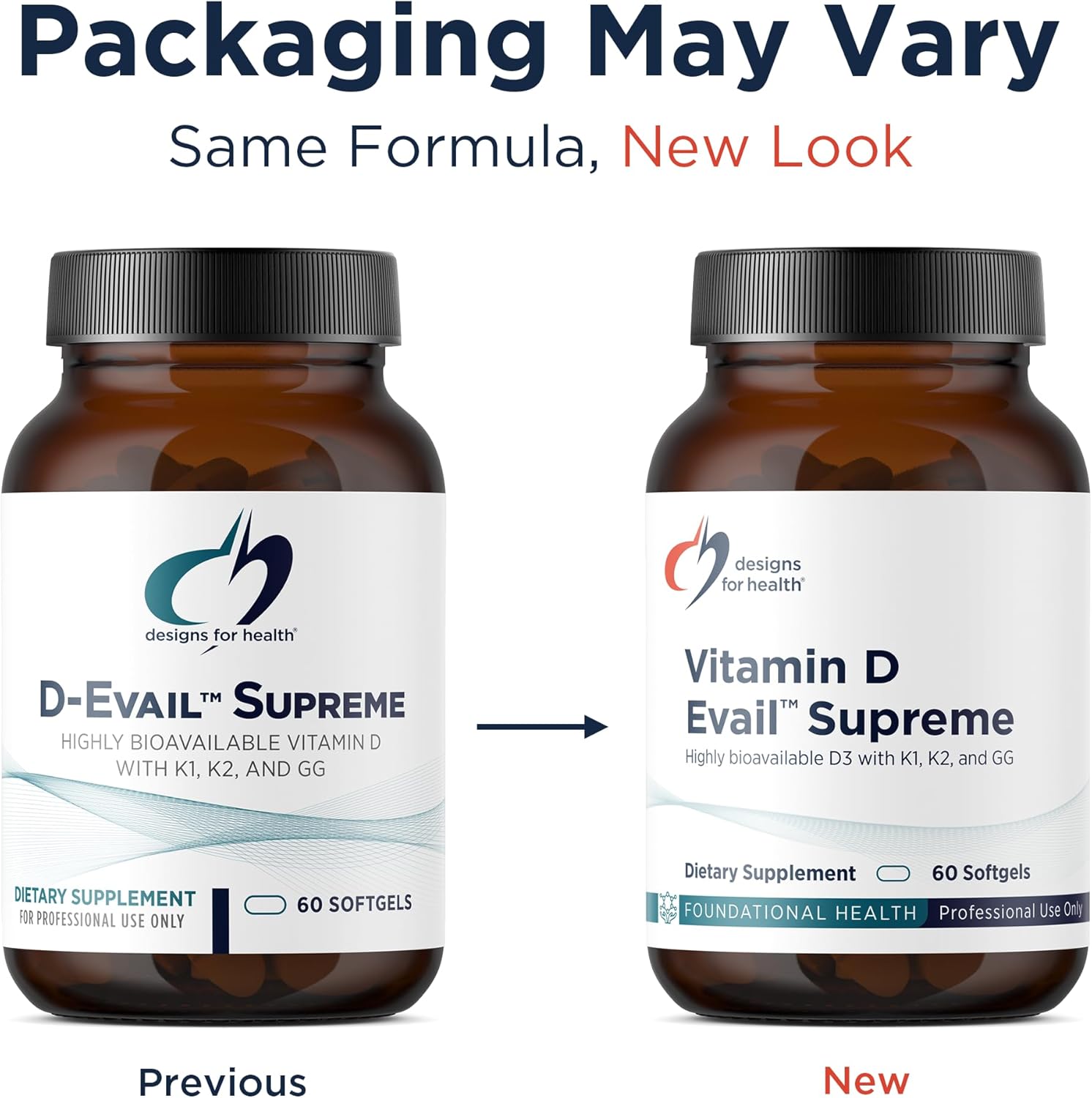 Designs for Health D-Evail Supreme - 5,000 IU Vitamin D3 with K1, K2 (MK-4) & Geranylgeraniol (60 Softgels) - görsel 6