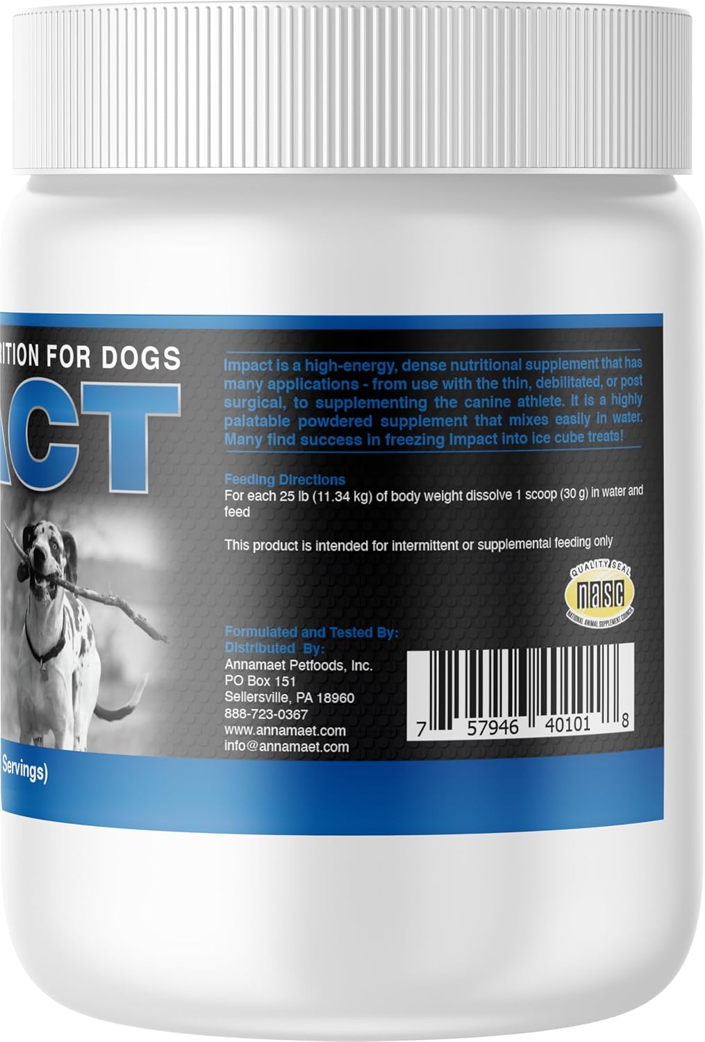 Annamaet Impact – High-Energy Dense Nutrition Supplement for Dogs – 450 g - görsel 3