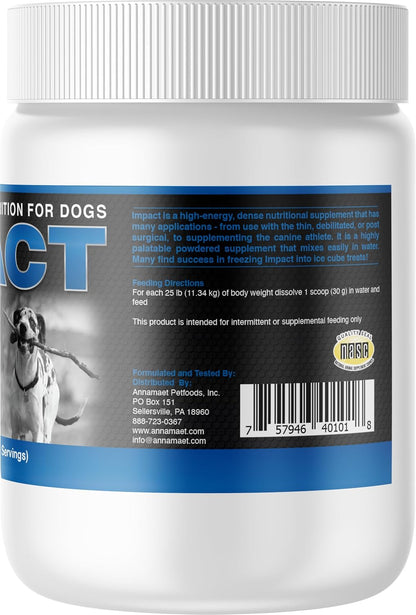 Annamaet Impact – High-Energy Dense Nutrition Supplement for Dogs – 450 g