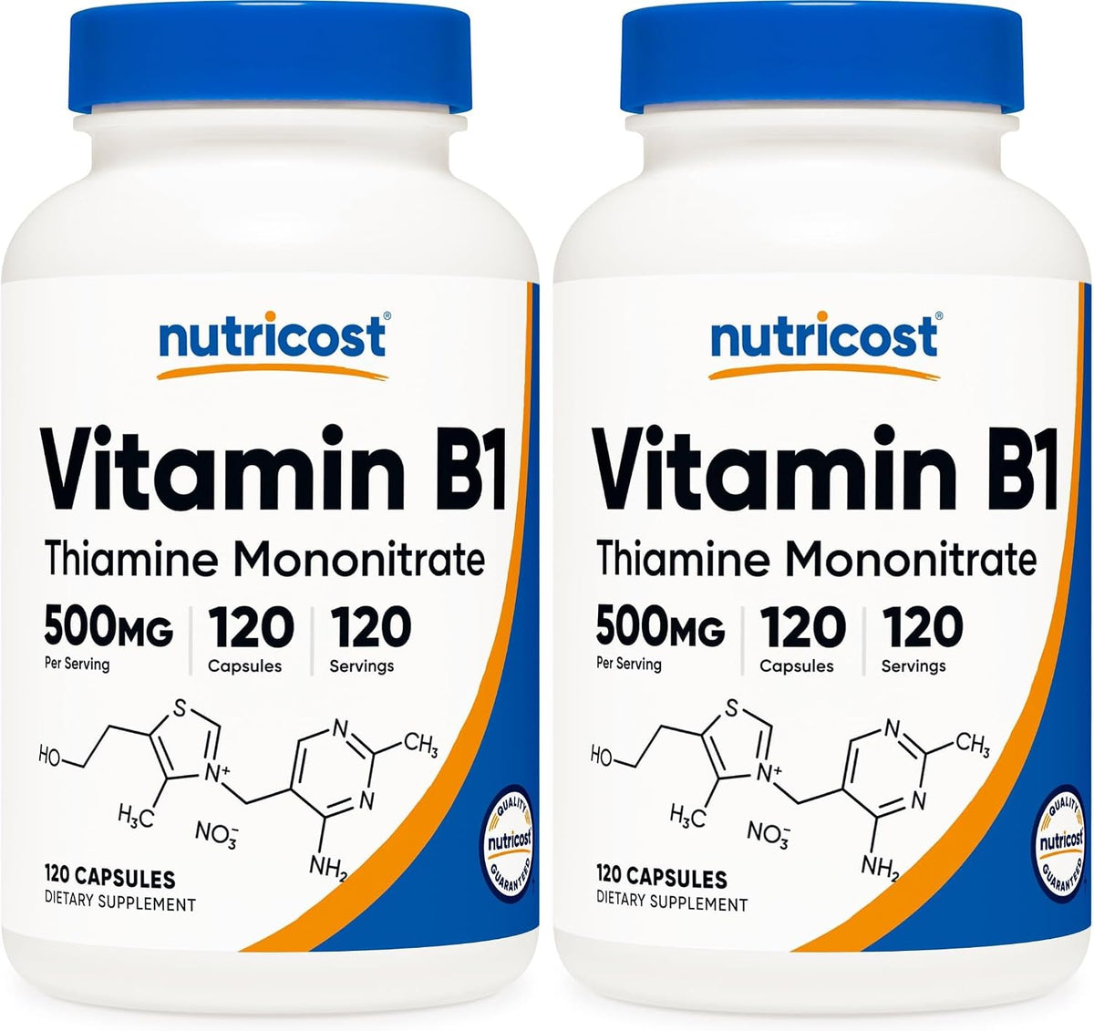 Nutricost Vitamin B1 (Thiamine) 500mg, 120 Capsules - görsel 9