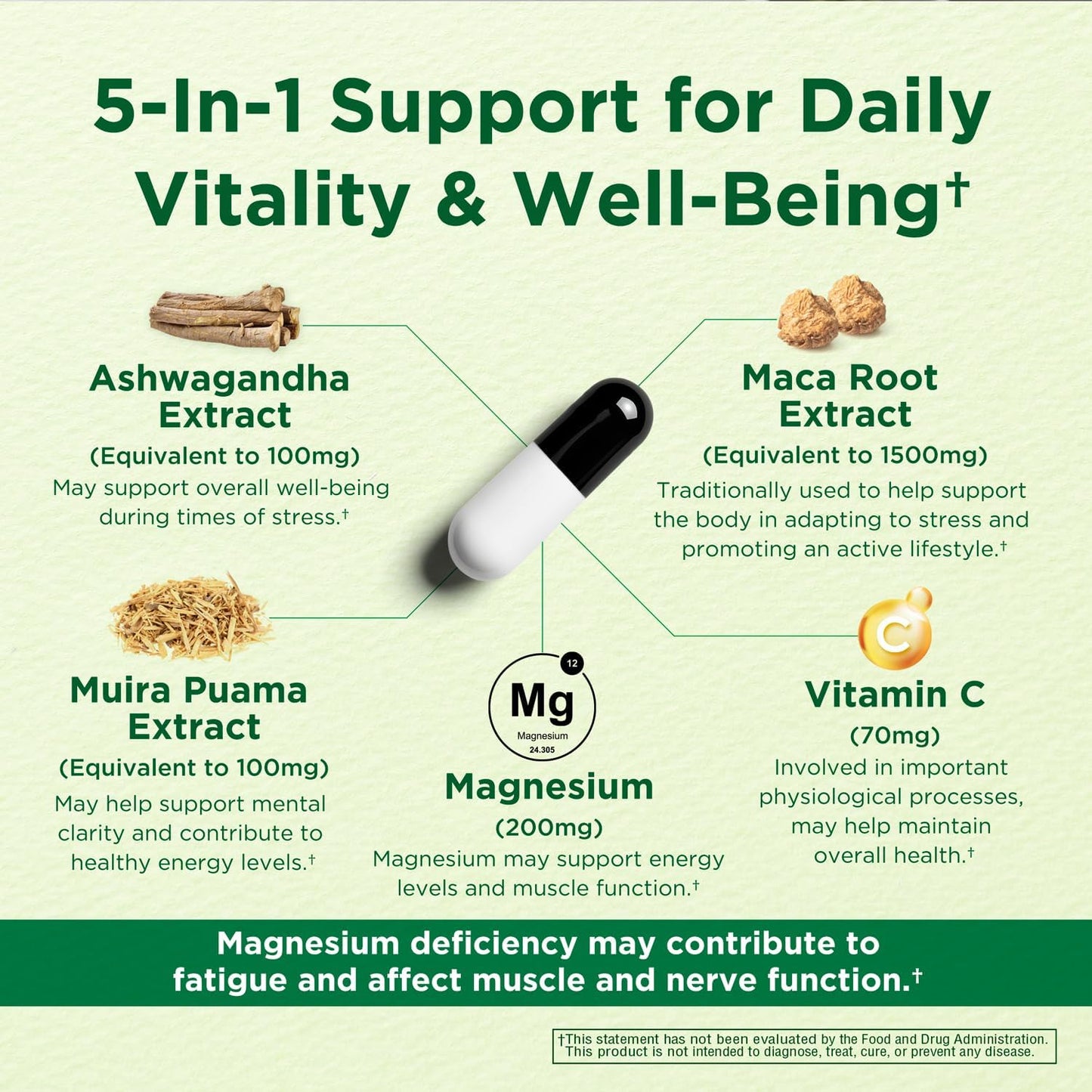 Energy & Mood Supplement – Boost Energy & Reduce Tiredness, Support Relaxation – 150 Capsules – Non-GMO, Third-party Tested – Innervis Nutrition - görsel 4