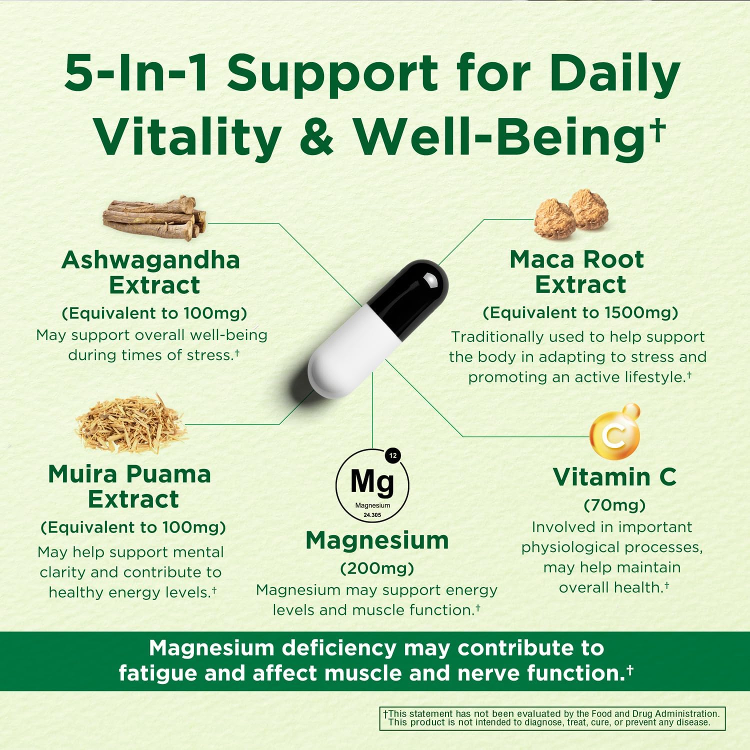 Energy & Mood Supplement – Boost Energy & Reduce Tiredness, Support Relaxation – 150 Capsules – Non-GMO, Third-party Tested – Innervis Nutrition - görsel 4