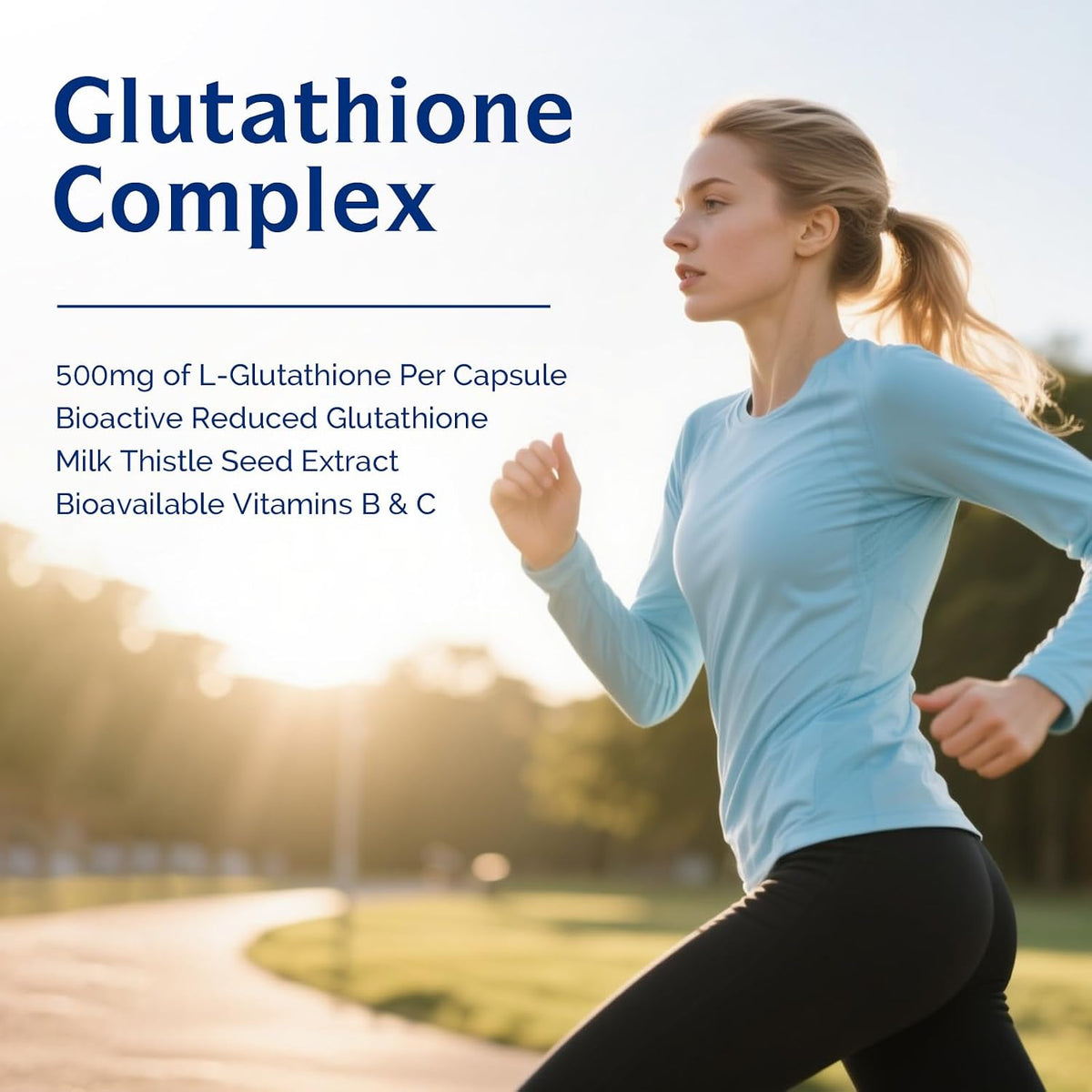 Innate Vitality Glutathione Supplement 500mg – Bioavailable Reduced Glutathione with Milk Thistle, Vitamin C, and B Complex - görsel 3
