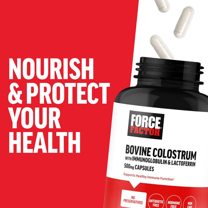 Force Factor Bovine Colostrum Capsules, 120 Capsules