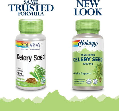 Solaray Celery Seed, 505 mg, 100 Vegetarian Capsules