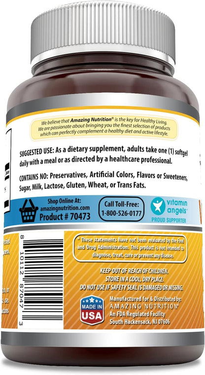 Amazing Formulae Vitamin D3 1000 IU Softgels Supplement - 480 Count