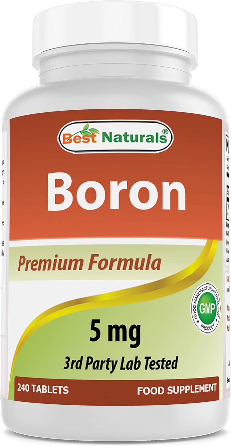 Best Naturals Boron Supplement 5 mg, 240 Tablets - görsel 1