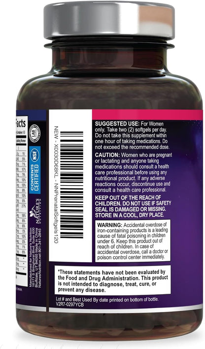 Prenatal Vitamins for Women with Folic Acid + Omega-3 DHA - 120 Soft gel capsule Capsules