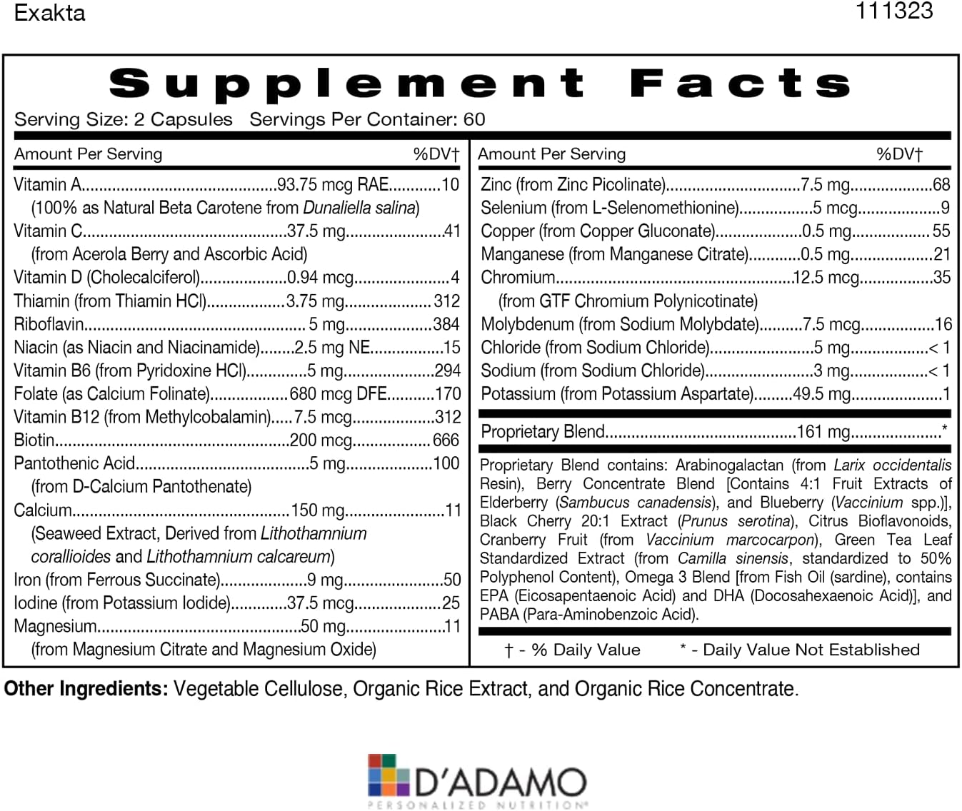 D'Adamo Personalized Nutrition Methylation Stack - görsel 3
