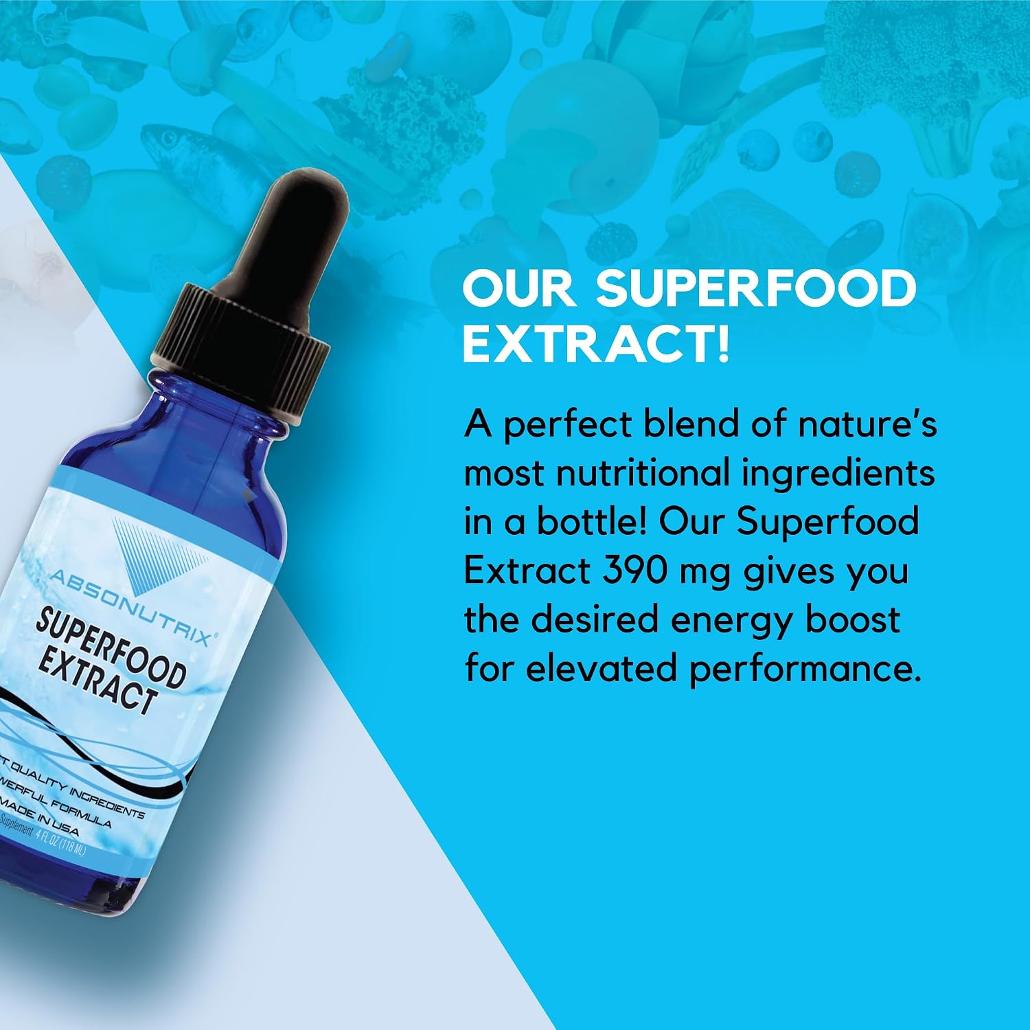 Absonutrix Superfood Extract 390 mg, 118 ml Liquid Drops - görsel 4
