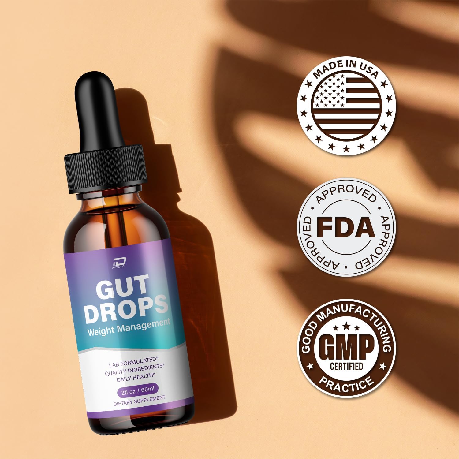 Gut Drops Healthy Formula – GutDrops All Natural Healthy Levels - Extra-Strength Liquid (1 Pack – 1 Month Supply) - görsel 5