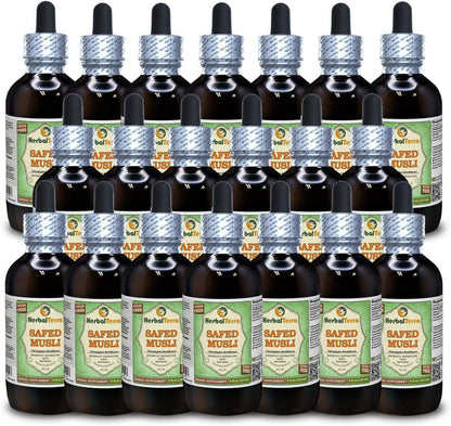 HerbalTerra Safed Musli (Chlorophytum Borivillianum) Dried Root Liquid Extract, 2 x 60 ml