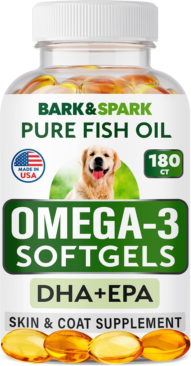 Omega-3 Fish Oil for Dogs – EPA & DHA Fatty Acids – 180ct - görsel 1