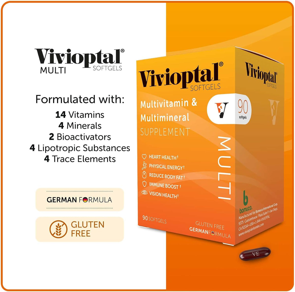 Vivioptal Multi Multivitamin and Multimineral Softgels, 90-Count (One Year Supply) - görsel 6