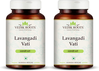 Lavangadi Vati - Ayurvedic Supplement for Respiratory, Nasal and Digestive Wellbeing, 360 Tablets (Pack of 3)