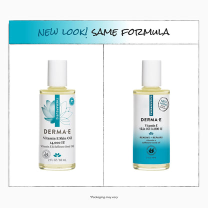 Derma E Vitamin E Skin Oil 14,000 IU with Safflower Oil - Hypoallergenic & Fragrance-Free