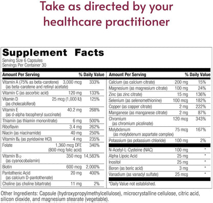 Bariatric Advantage Multi Formula without Iron, High Potency Daily Multivitamin for Bariatric Surgery Patients - 180 Capsules
